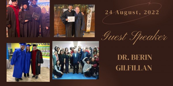Guest Speaker Dr. Berin Gilfillan - August 2022
